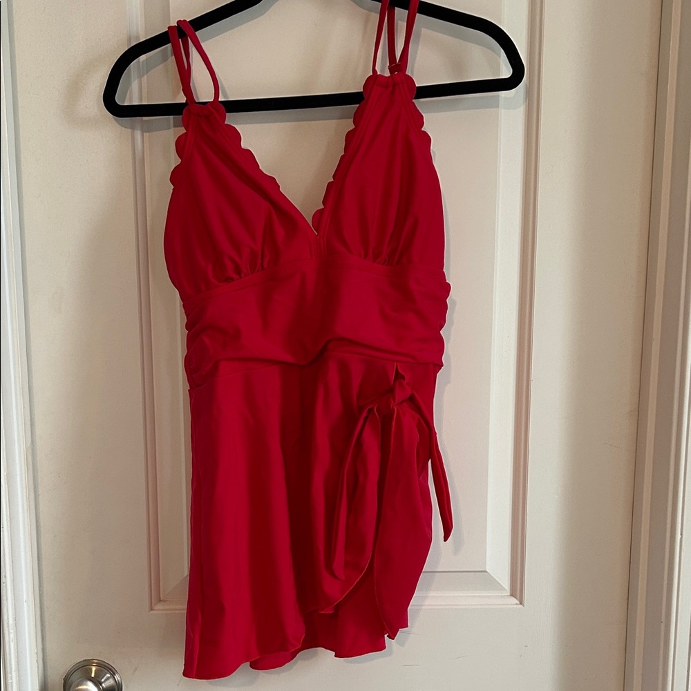 Red Swim Dress